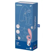 Vibrator Hug Me, Silikonski, 21cm, Roze