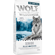 Wolf of Wilderness Senior Blue River - piščanec proste reje in losos - 1 kg