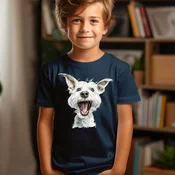 Camiseta Majica sa štampanim printom Cam 575, Decija, Tamnoplava