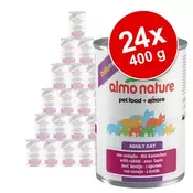 ALMO NATURE Daily Menu 24 x 400 g - varčno pakiranje - Zajec