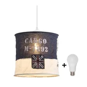 LED luster na sajli 1xE27/10W/230V