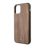 Mercedes iPhone 11 Pro Max hard case brown Wood Line Walnut MEHCN65VWOLB