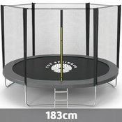 Top Springen Trambolina 183cm sa merdevinama Siva