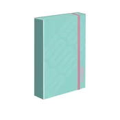 S-Cool Fascikla sa gumom Premium Fallin stars 31x24x4.5cm, SC2768, Menta