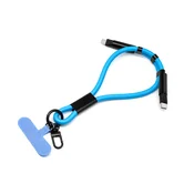 INF Nastavljiv Kabel za Polnjenje z Vrvico - Prenosna Sinhronizacija Podatkov Blue, (5000276479)