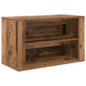Vidaxl Polica za čevlje Star les 75 x 35 x 45 cm Konstruiran les