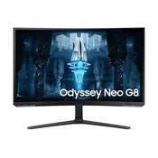 Samsung gaming monitor LS32BG850NPXEN 31,5/VA,zakrivljen/3840x2160/240Hz/1ms GtG/HDMIx2,DP,USB/pivot/crna LS32BG850NPXEN