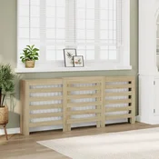 Vidaxl Pokrov za radiator sonoma hrast 205x21,5x83,5 cm inženirski les
