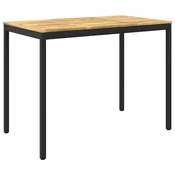 vidaXL Vrtni Bar Miza Bela in črna 141 x 80,5 x 105 cm