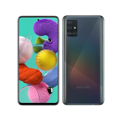 Samsung Galaxy A51, black promo