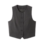 MANGO Telovnik STUARD modra/temno rjava/antracit