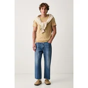 Tommy Jeans Majica DM0DM04411 Bež Slim Fit
