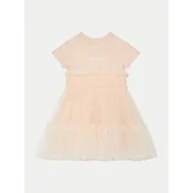 Guess Elegantna obleka K5RK14 K6YW0 Koral Regular Fit