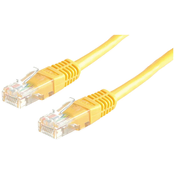 VALUE Value 21.99.1562 RJ45 omrežni kabel\, Patch kabel CAT 6 U/UTP 5.00 m rumena  1 kos, (20420697)