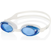 AQUA SPEED Unisexs Swimming Goggles Malibu Navy Blue Pattern 61