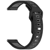 INF Silikonski nadomestni pašček za Garmin vivoactive 6 Black+Grey, (22148754)