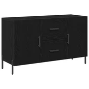 vidaXL vidaXL Stranska omara Črno hrast 100x36x60 cm Umetni les, (22013950)