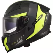 Integralna motociklistička kaciga LS2 FF811 Vector II C Grid 06 mat HV žuta