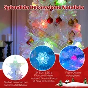 Another-Label Božično drevo iz optičnih vlaken 150 cm, 24 LED, zvezdasti vrh