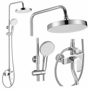 Komplet za prhanje REA BLOOM WHITE CHROME