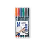 STAEDTLER MARKER LUMOCOLOR, permanent, S, 1/6