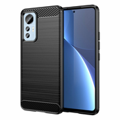 Ovitek za Xiaomi 12 Lite, Carbon, Črn