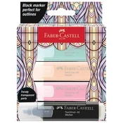 SIGNIR 1-5MM 46 GLASSY PASTEL KART.KUTIJA FABER CASTELL 254694/4BOJE BLISTER