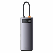 BASEUS Vozlišče 8w1 serije StarJoy, USB-C do HDMI + 3xUSB 3.1 + USB-C PD + RJ45 + microSD/SD