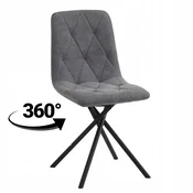 shumee Siv 360° vrtljiv oblazinjen fotelj za dnevno sobo K39-FX wind 89 gray