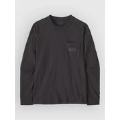 Patagonia Mw 95 Oval Logo Pocket Long Sleeve moška majica ink black