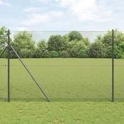 Temeljna zavarena žicana ograda 50 x 1,5 m Siva Mreža