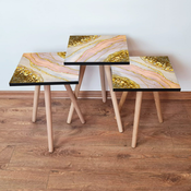 HANAH HOME Set 3 stocica 3Shp113 Salmon