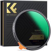 58 mm črna meglica 1/4 in ND2-ND32 (1-5 stopenj) spremenljiv ND filter za objektiv 2 v 1 z 28 večplastnimi prevlekami - serija Nano X