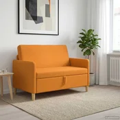 Sofa s pohranom Tamno žuta 122 x 78 x 87 cm Poliester