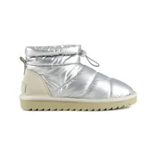 Colors of California Short boot in nylon Srebrna