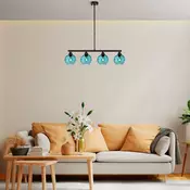 Opviq Luster Benek-15-14432, 80x15x80cm, IP20, Crno-plavi