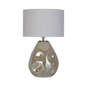 Searchlight EU65420CP - Stona lampa DEVON 1xE27/60W/230V siva/zadimljena