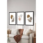 WALLXPERT Set 3 dekorativne slike Artsycllct16