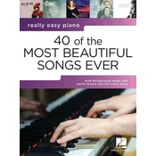 Hal Leonard Really Easy Piano: 40 of the Most Beautiful Songs Note (Kot novo)
