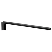 PIRENEI fiksno držalo za brisače, 410 mm, črna mat - Črna - 26x66x410 mm - Gedy - PIRENEI - 120 - Zlitina - 410 - Nosilec brisač: enoročni - Kvadratni - 26 - 66 - 410 - According to recommendation - 14