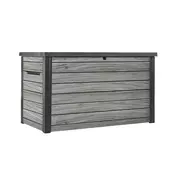 Decocoat plastični vrtni zaboj 870 l nevihta siva