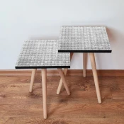 Hanah Home Set klub stocica 2Shp373, 2 komada, Sivi