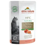 Varčno pakiranje Almo Nature HFC Natural vrečke 24 x 55 g - Losos & buča