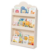 Mobli Cuckoo, Natural Haus, polica za djecje knjige, Montessori, višestruka, 60 × 95 × 13 cm