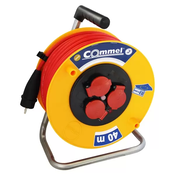 Kablovska motalica na 280mm PVC bubnju sa gumenim kablom 16 A 250 V 40m profi Commel
