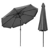 MULTIGARDEN Veliki 3m suncobran sa nagibom dark grey