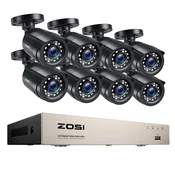 OEM CCTV sistem, 8CH, nočna vidljivost -Z 8 črnimi kamerami -Noben, (5000137684)