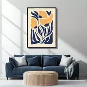 Wallity Dekorativna uramljena slika, 50x70cm, Šarena