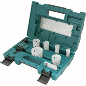 MAKITA set BiM izvrtin (z navojem) 19, 22, 29, 38, 44 in 57 mm + 2x adapter + 2x centrirni sveder HSS-G, 11 kos D-63965