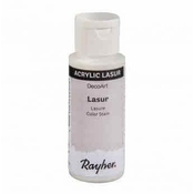 Rayher. Barvna lazura za les, bela, 59ml
